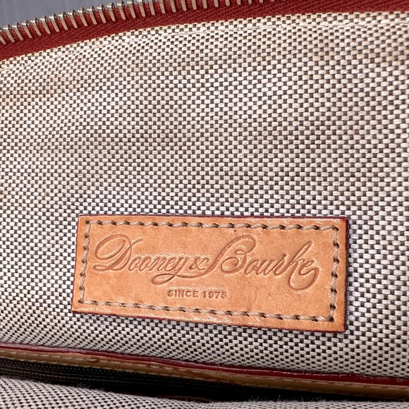 Dooney & Bourke Red Stitched/Leather Detailed Hand Bag - Picture 3 of 9